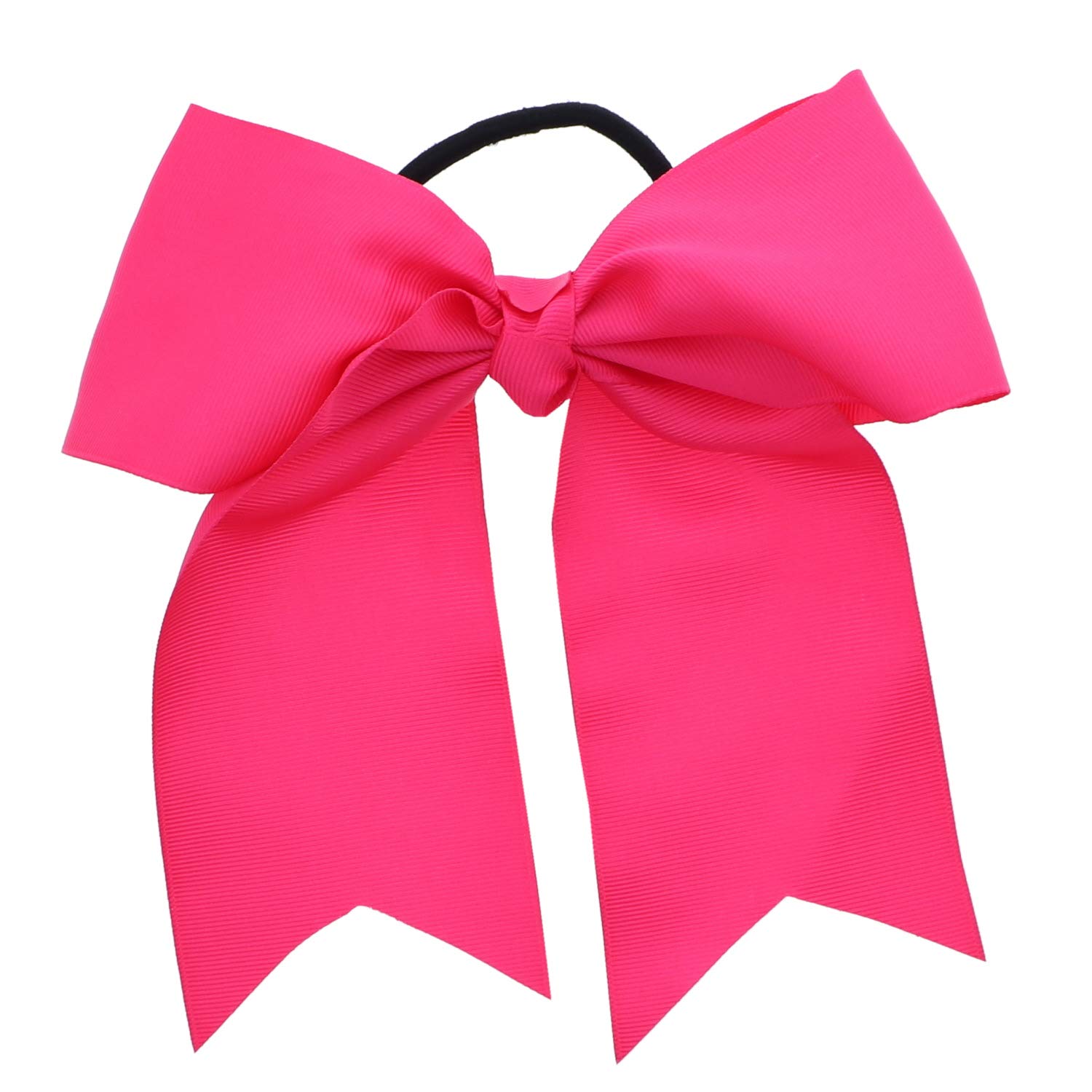 Hot Pink Jumbo Bow Pony Hair Clip with Long Tails - Perfect for Girls' Birthday Parties, School Events & Photo Shoots
