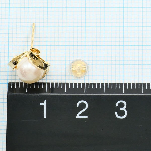 18K Yellow Gold Pearl Earrings - Classic Elegant Jewelry for Women | Perfect for Weddings, Parties & Special Occasions