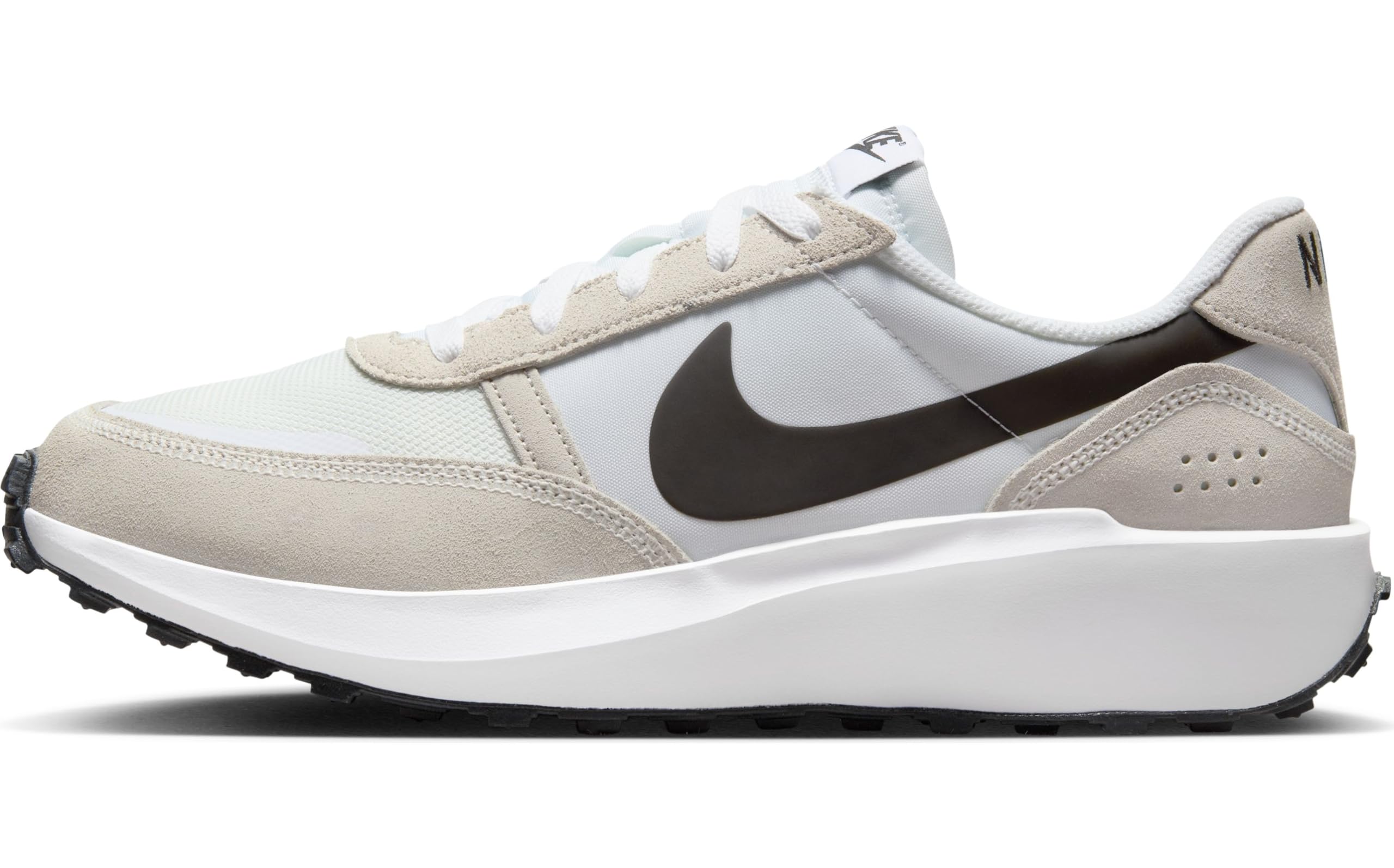 Nike Waffle Debut Men's Running Shoes - White/Black-Phantom-Summit White (FJ4195-100) Size 9 | Lightweight Comfort for Jogging, Gym & Casual Wear
