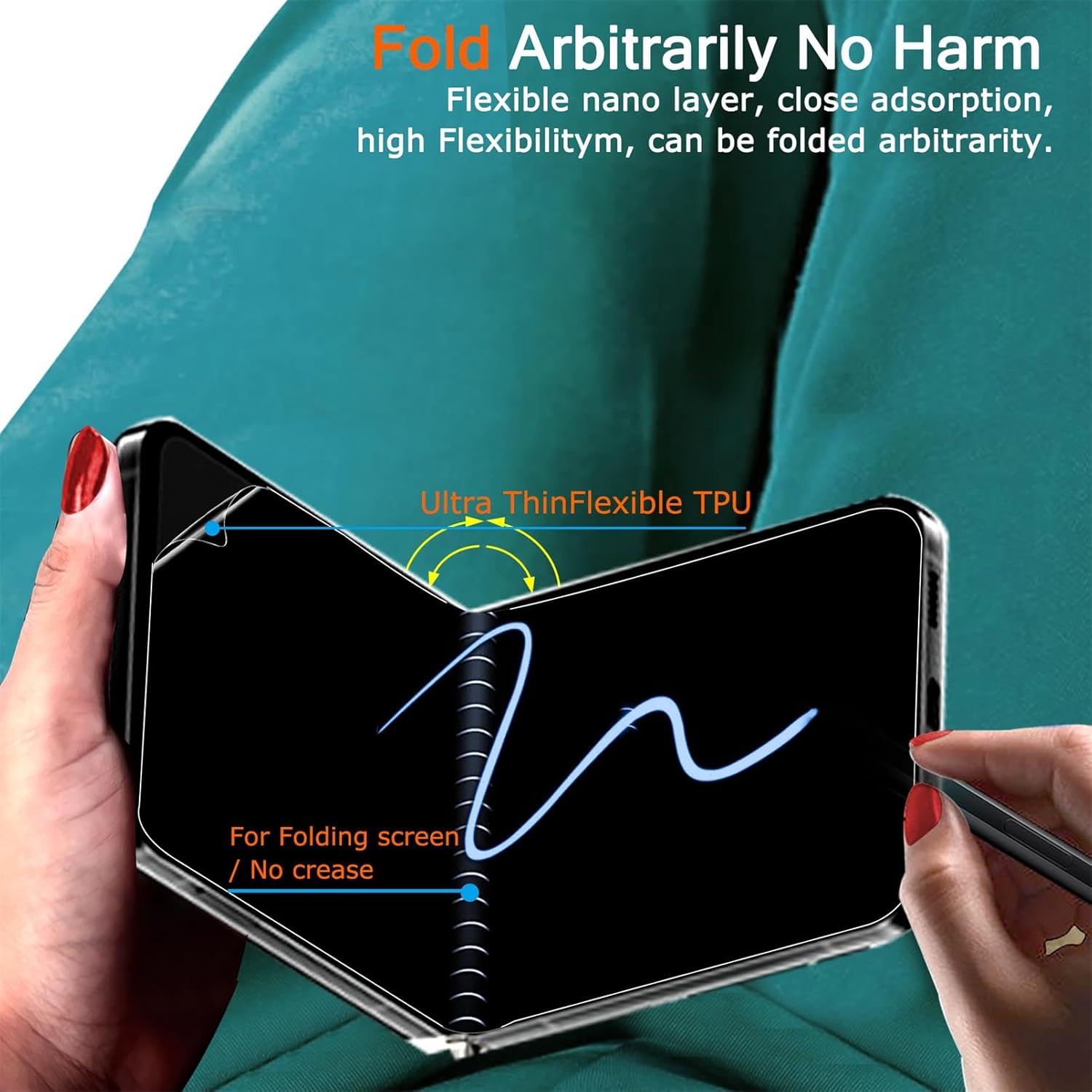 Samsung Galaxy Z Flip 6 Screen Protector Tempered Glass & 2-Pack Camera Lens Protectors - Anti-Scratch, Bubble-Free for Daily Use, Work, and Travel Protection