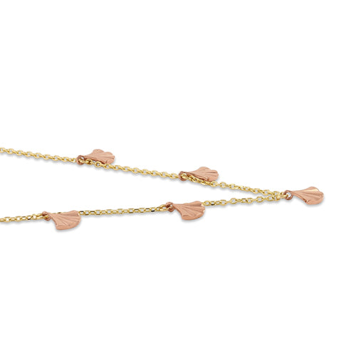 14K Yellow Gold Shell Pendant Necklace for Women - Elegant Beach Jewelry Gift for Summer, Vacations & Layering