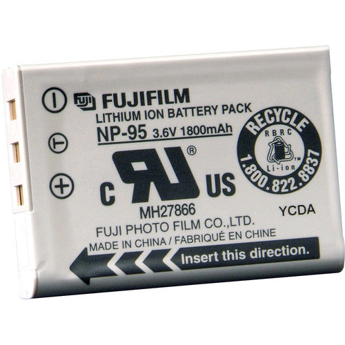 FUJIFILM NP-95 Lithium Ion Rechargeable Battery for Digital Cameras - Long Lasting Power for Travel & Photography