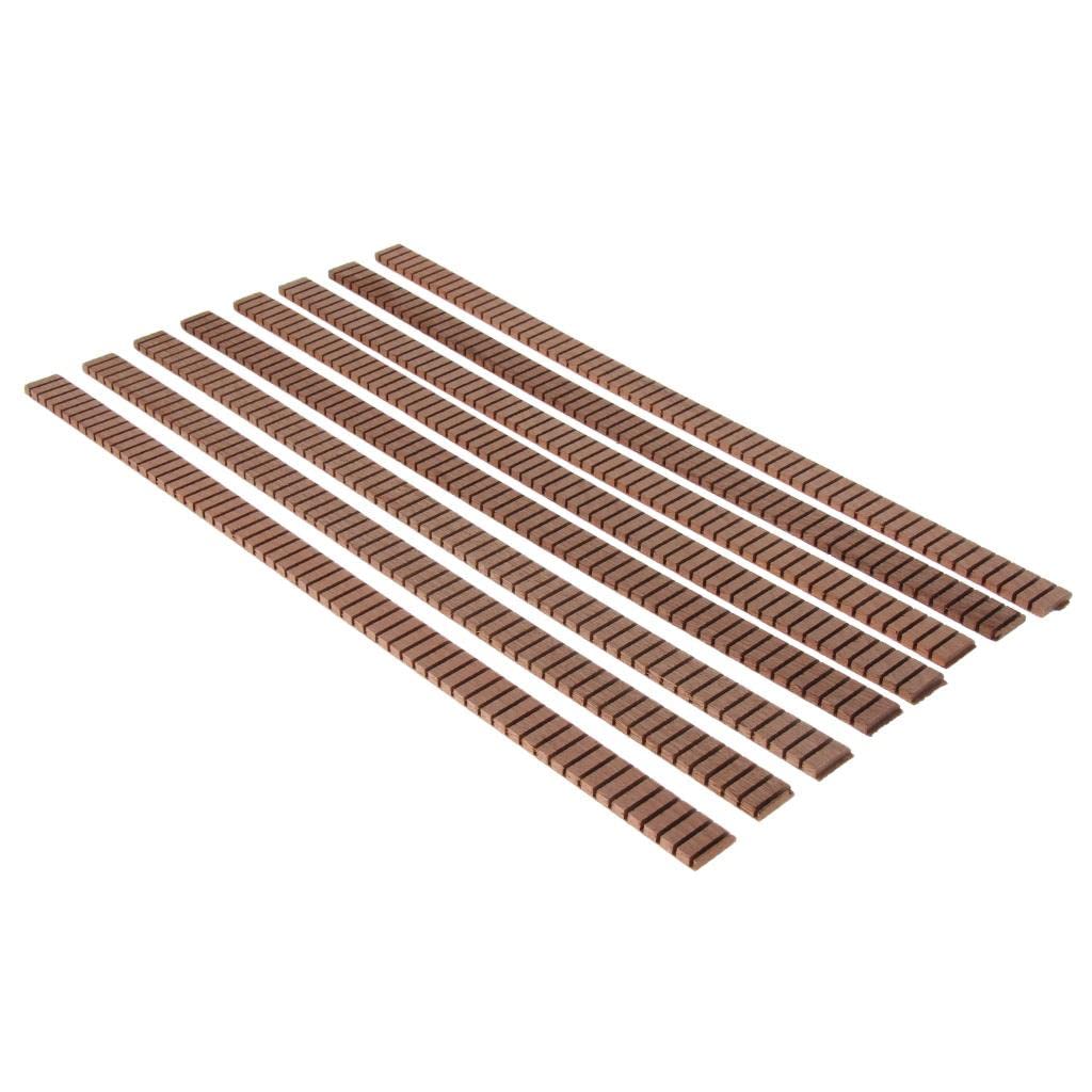 8 Pcs Purfling Binding Inlay Strips for Guitar Violin Luthier DIY Repair - Woodworking Craft Supplies for Instrument Making & Restoration