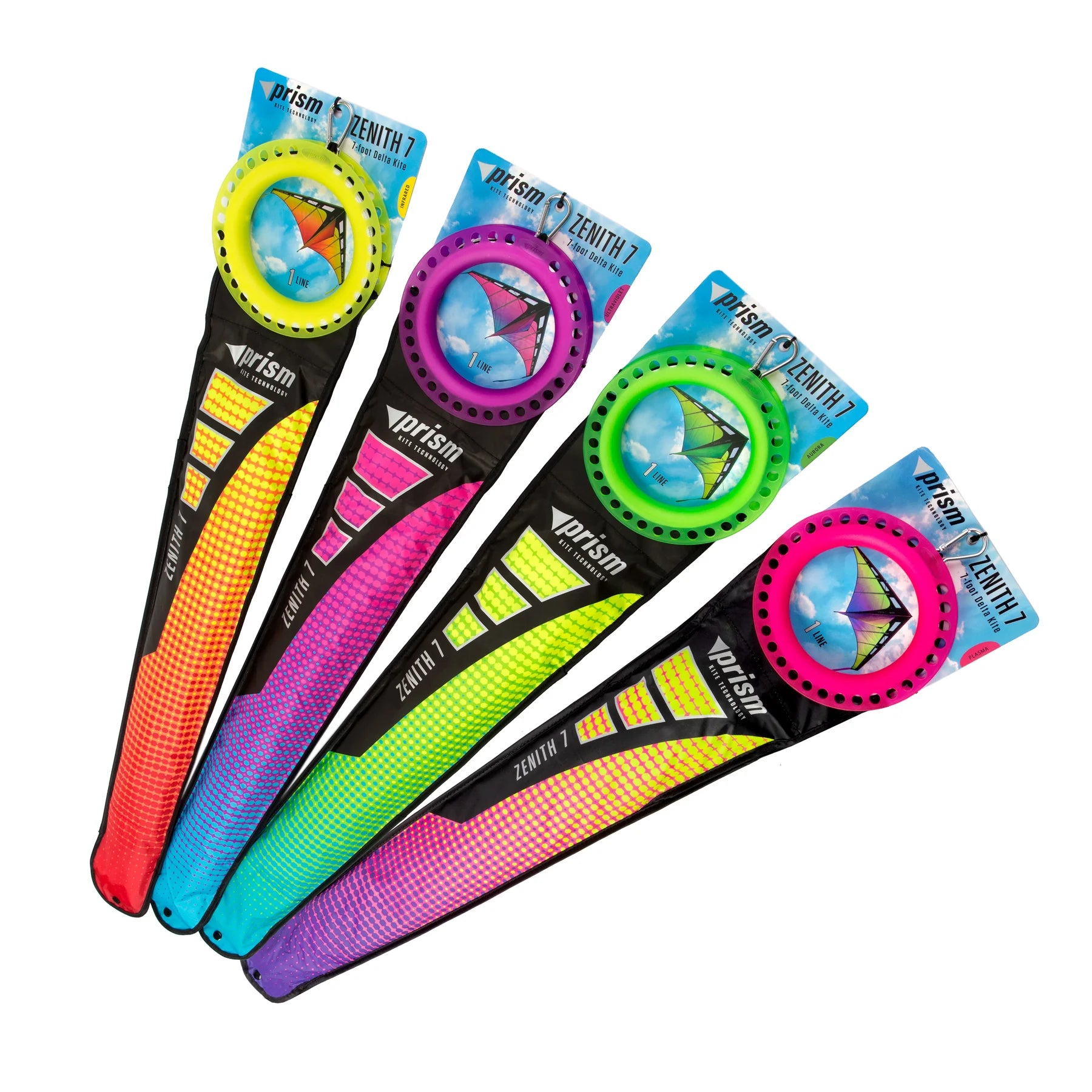 Prism Zenith 7 Stunt Kite - Professional Dual Line Kite with Plasma Design | Perfect for Beach Flying, Park Sports & Outdoor Family Activities