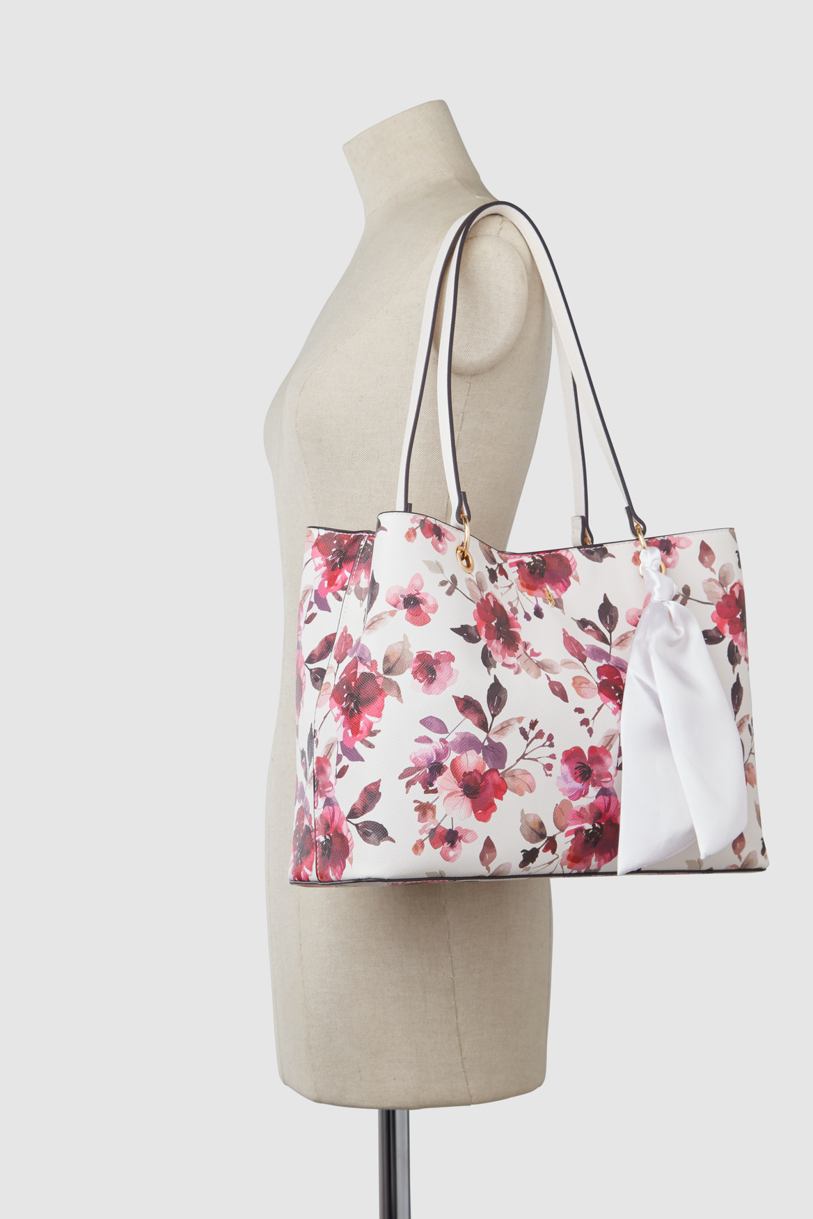 Rosewater Scarf Tote Bag - Stylish & Versatile Women's Fashion Accessory for Travel, Beach, Shopping & Everyday Use