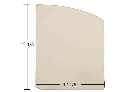 Quadra-Fire 7100 & 7100FP Wood Stove Replacement Glass - 12 1/8