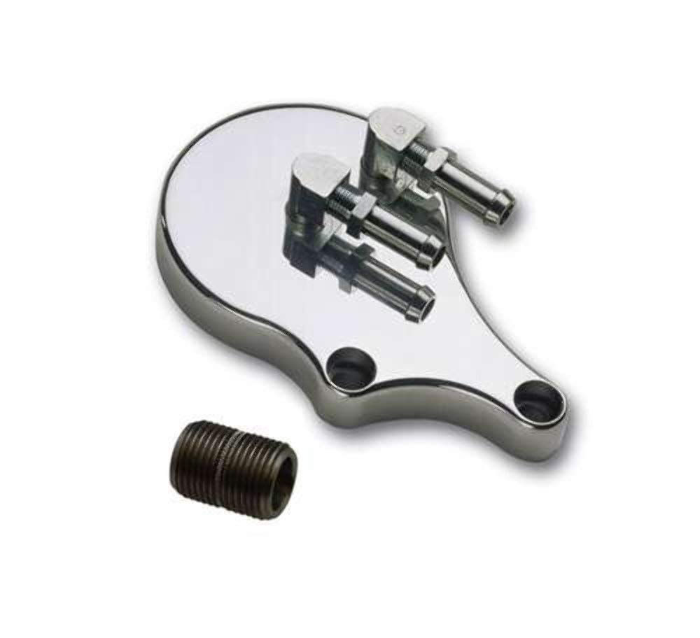 Pro-One Chrome Slimline Oil Filter Adapter 203150 - Universal Fit for Car & Truck Engines - Easy Installation & High Performance - Perfect for DIY Oil Changes & Engine Maintenance