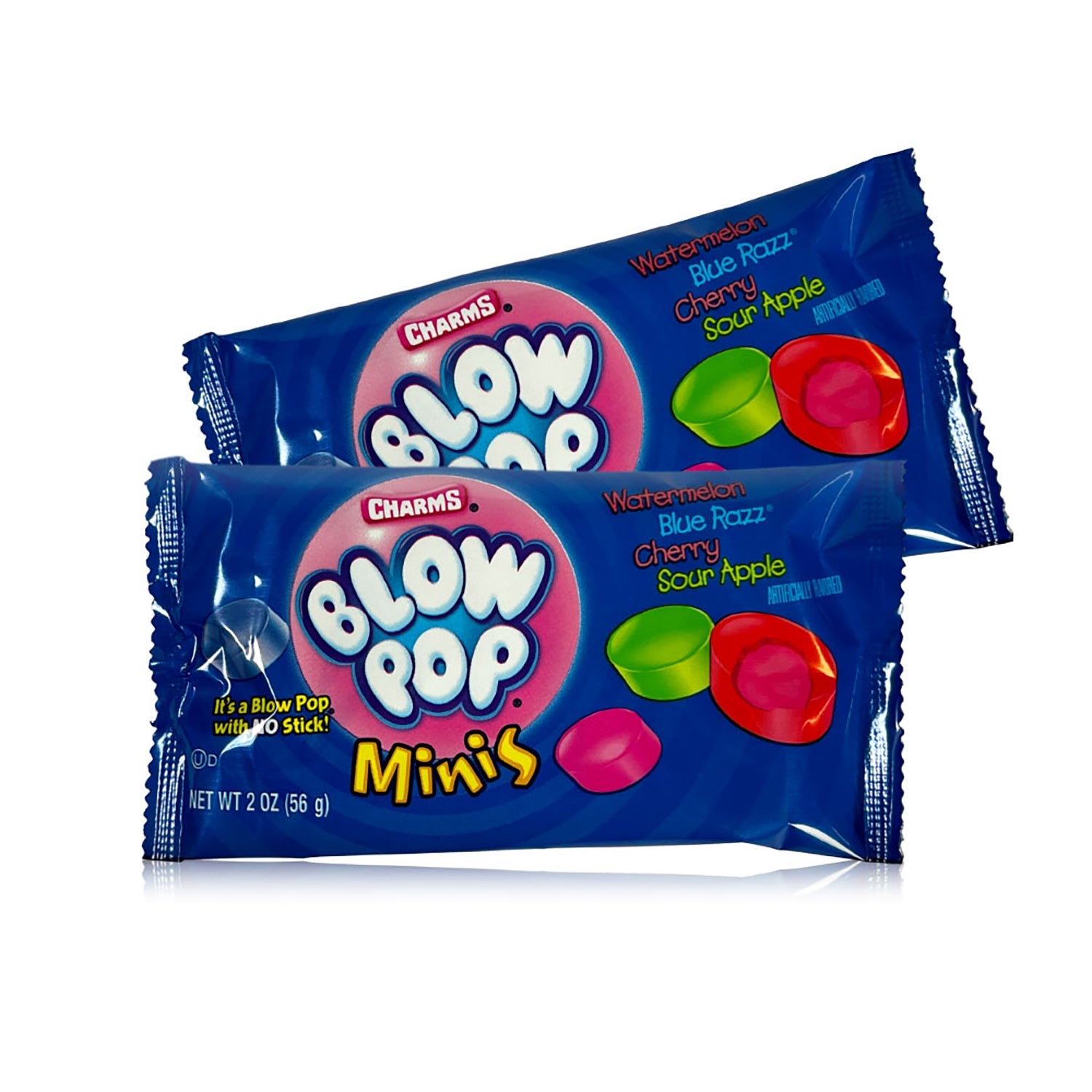Blow Pop Mini Charms | 24-Count, 2oz Box of Assorted Flavors - Perfect for Party Favors, Halloween Treats & Office Snacks