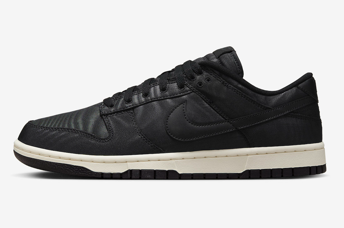 Nike Men's Dunk Premium Low Retro Sneakers - Black/Sail White - Casual & Streetwear Shoes for Everyday Comfort & Style