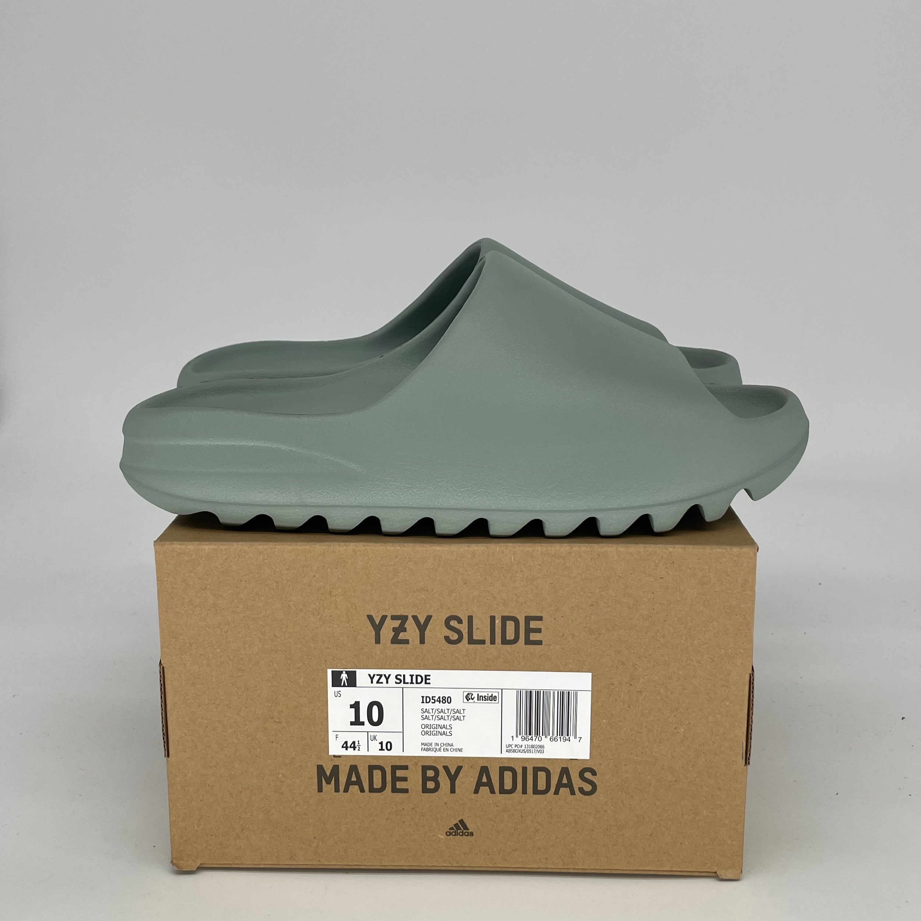 Adidas Yeezy Slide Salt - Men's/Women's Size 10/11.5W (ID5480) | Comfortable Slides for Beach, Pool & Casual Wear