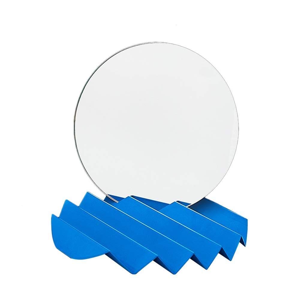 Portable Makeup Mirror with LED Lights - Compact Desktop Vanity Mirror for Students, Princess Style Dressing Mirror with Storage - Perfect for Bedroom, Dorm Room & Travel Makeup Application