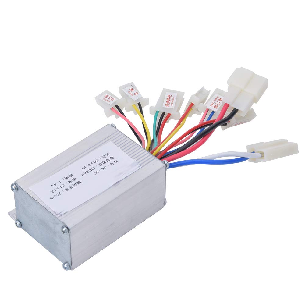 24V 250W Electric Scooter Brush Controller - Tbest Replacement Part for E-Bike & Scooter Modification (Silver) - Perfect for DIY Upgrades & Performance Enhancement