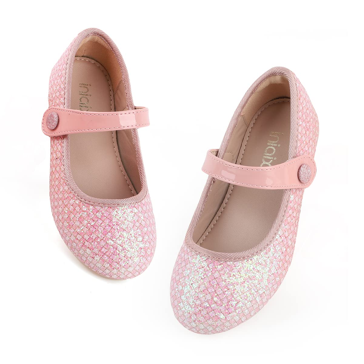 **Rainbow Mary Jane Flat Shoes for Girls - Cute Toddler Dress Shoes for Birthday Party, School & Wedding - Comfortable & Stylish Kids' Shoes for Special Occasions**