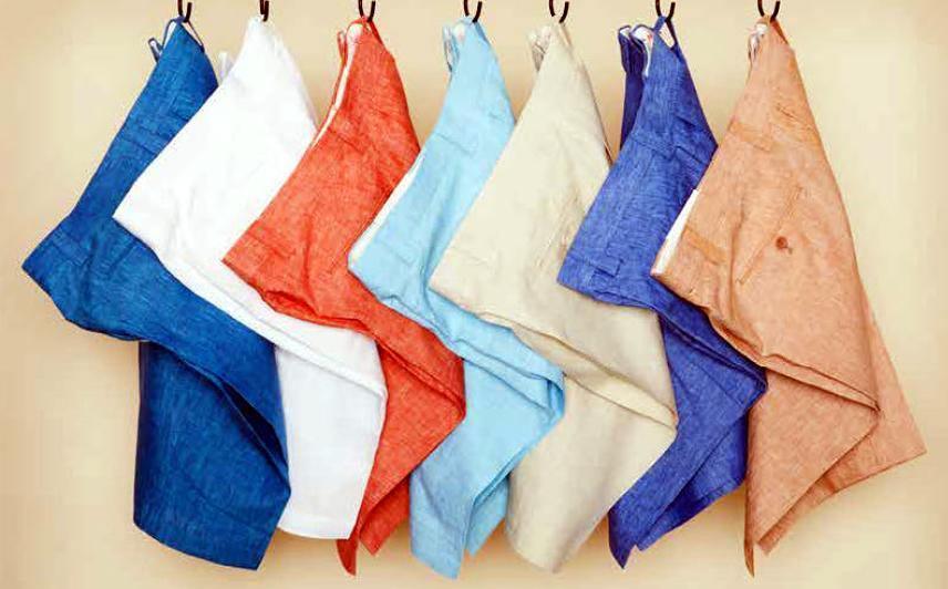 Men's Linen Flat Front Shorts by Inserch - 8 Color Options - Casual Summer Wear for Beach, Travel & Outdoor Activities