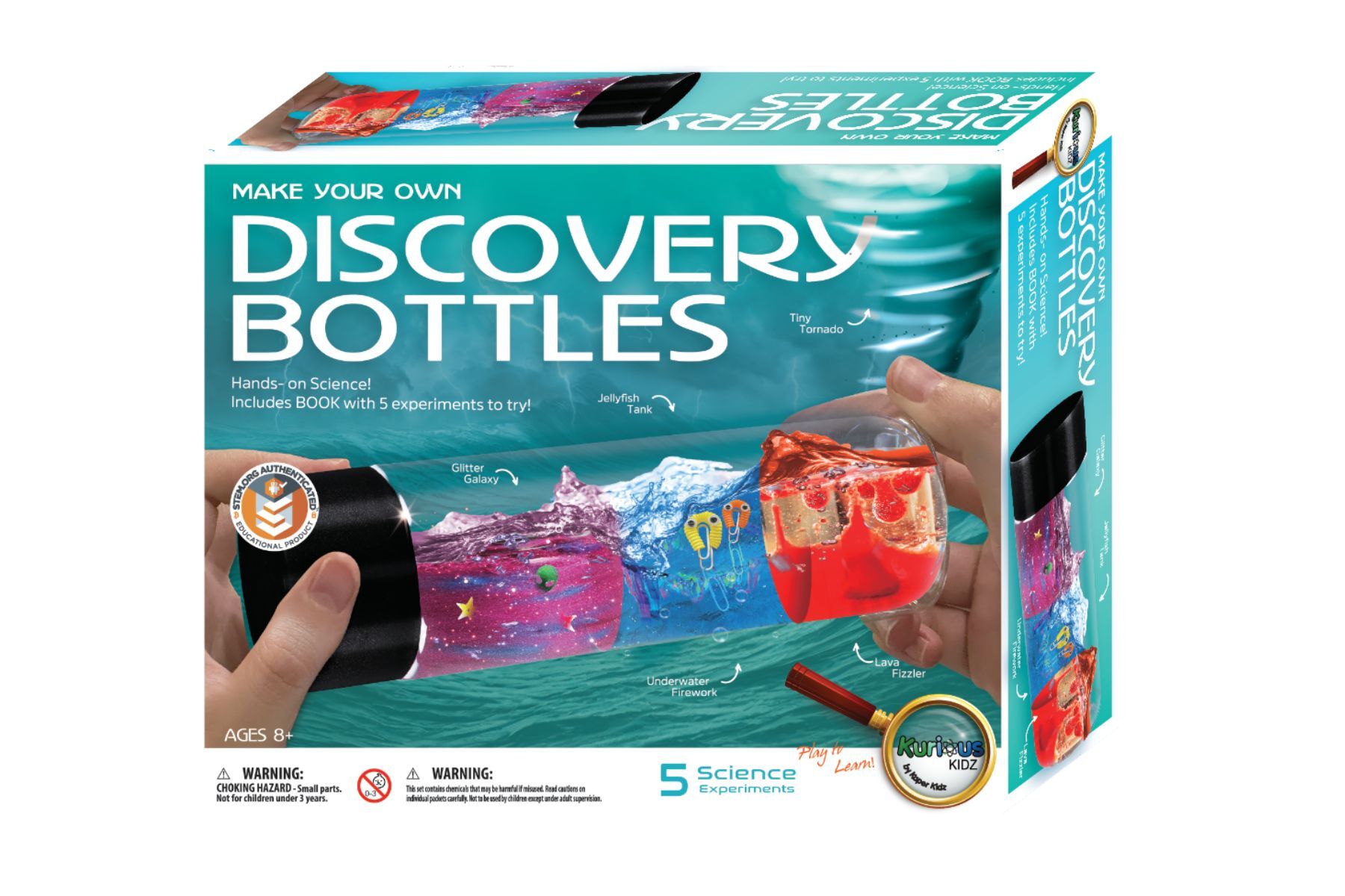 DIY Discovery Bottle Kit for Kids - Science Sensory Play Activity for Preschool & Kindergarten - Fun Educational STEM Toy for Home & Classroom Learning