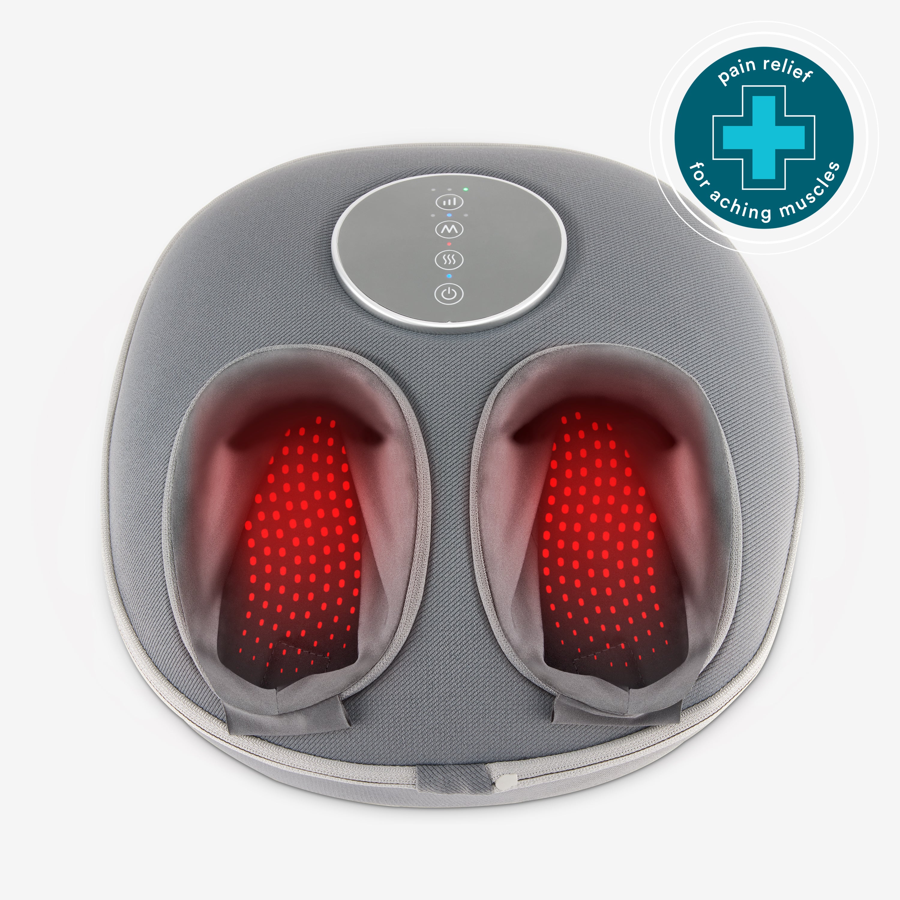 Shiatsu Air Deluxe Massage Cushion with Heat - Neck & Back Pain Relief for Home & Office Use