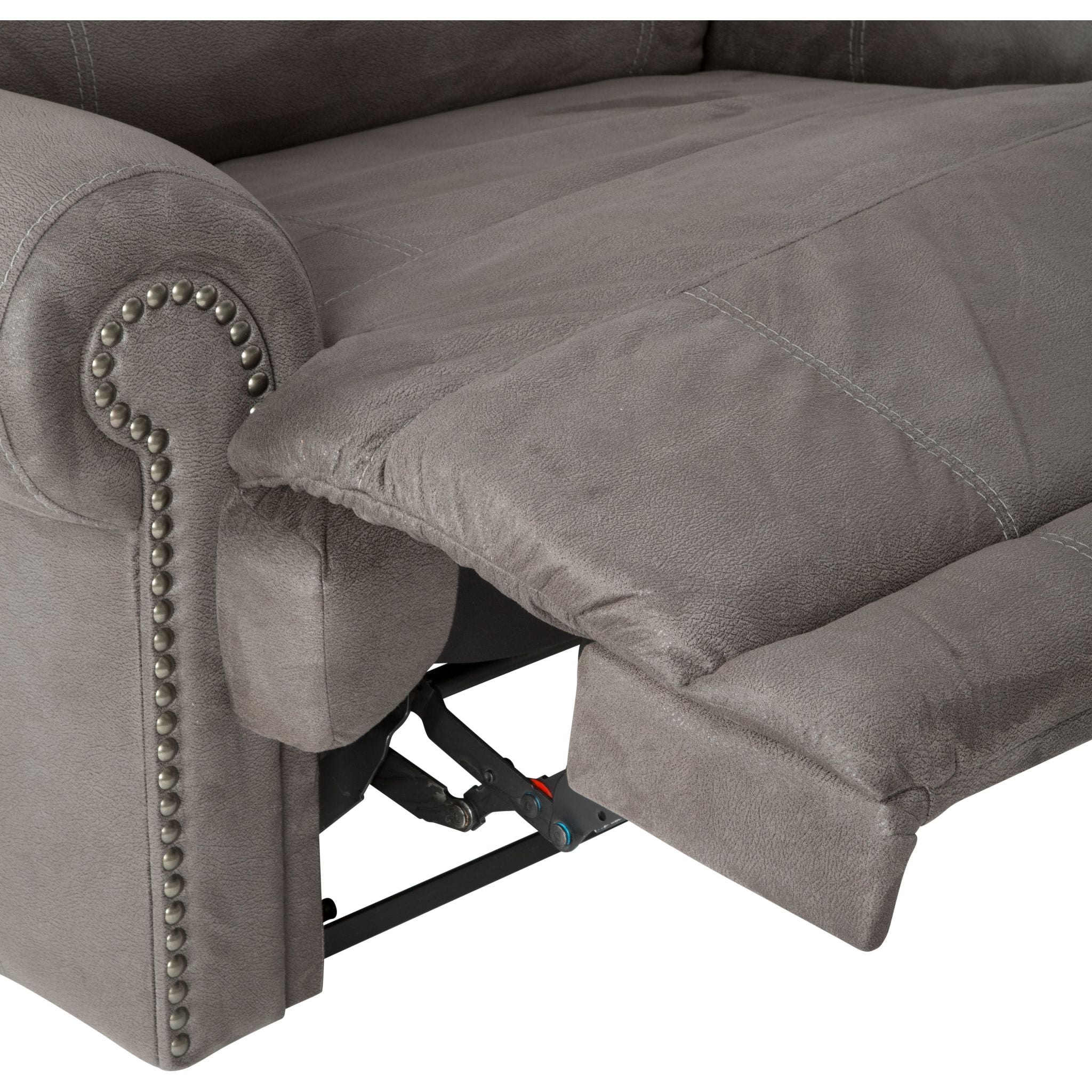 Comfortable Austere Wall Hugger Recliner in Gray - Space-Saving Reclining Chair for Small Living Rooms, Apartments & Home Theaters