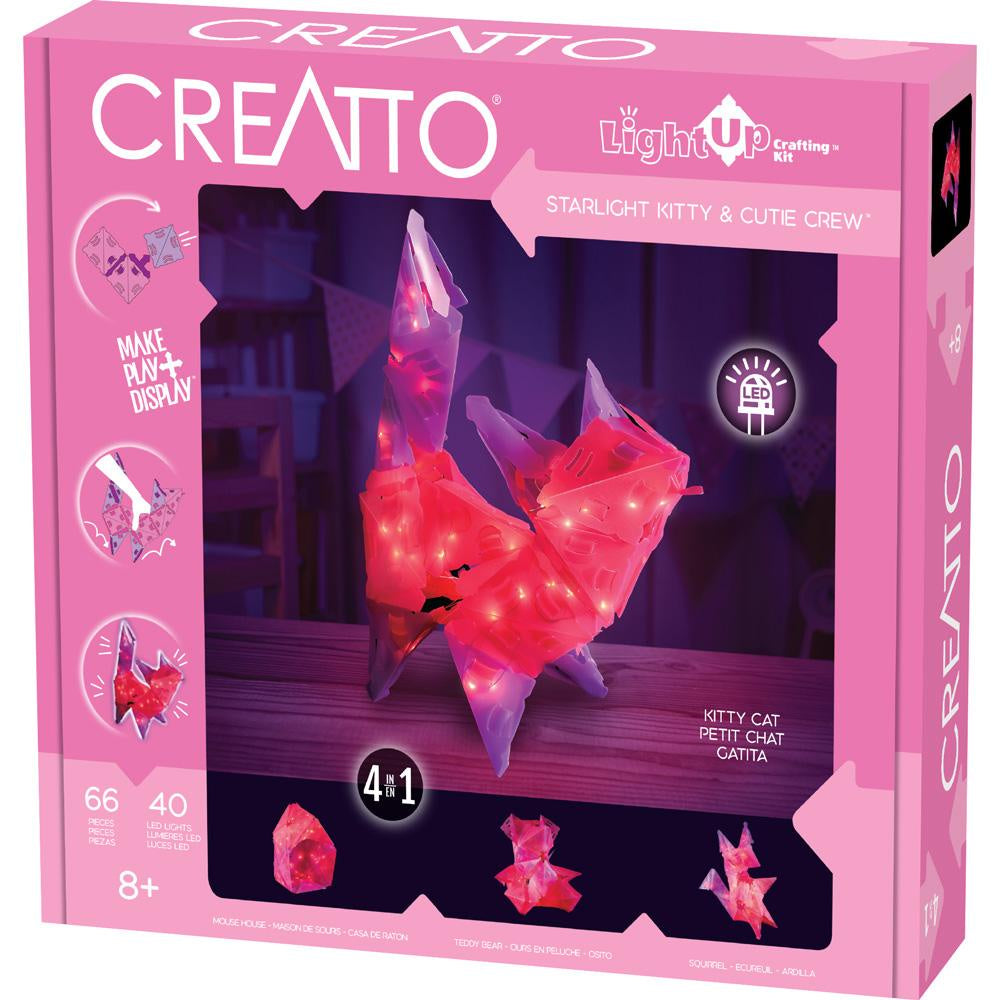 Creatto Starlight Kitty & Cuttie Crew - DIY 3D Puzzle Night Light for Kids Room Decor, Birthday Gifts | Perfect for Bedroom, Nursery, and Playroom Lighting
