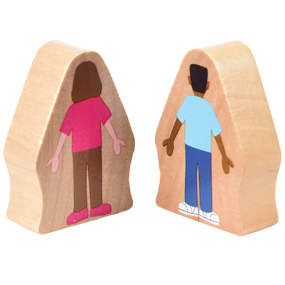 25 Piece Wooden Community Helpers Playset - Diverse Occupations Figures for Kids Block Play & Pretend Play - Perfect for Preschool Learning, Daycare Activities & Social Skills Development