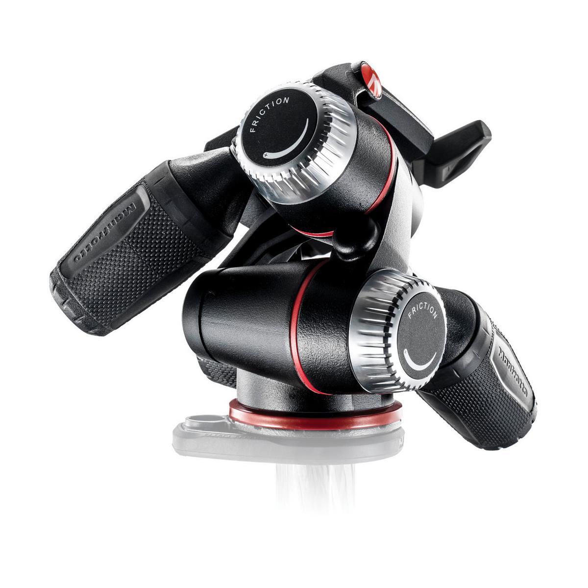 Manfrotto MHXPRO-3W Professional 3-Way Pan/Tilt Head with Quick Release - Perfect for DSLR Cameras, Video Cameras & Tripods - Ideal for Photography, Videography & Studio Work