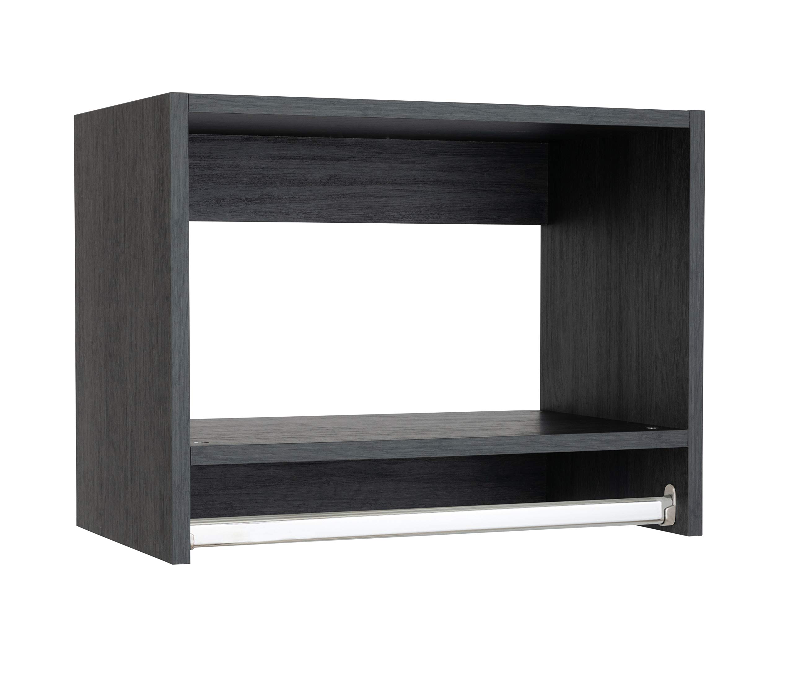Modular Closets Vista Collection - Tall Hanging Wood Closet Organizer Unit (Grey, 28.5