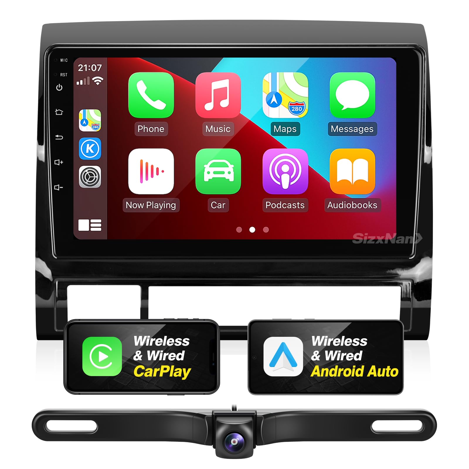 2005-2015 Toyota Tacoma Android Car Stereo with Wireless CarPlay & Android Auto - 8-Core 1280x720 Touchscreen Head Unit, Bluetooth GPS Navigation, WiFi Multimedia Player | Perfect for Road Trips, Commuting & In-Car Entertainment