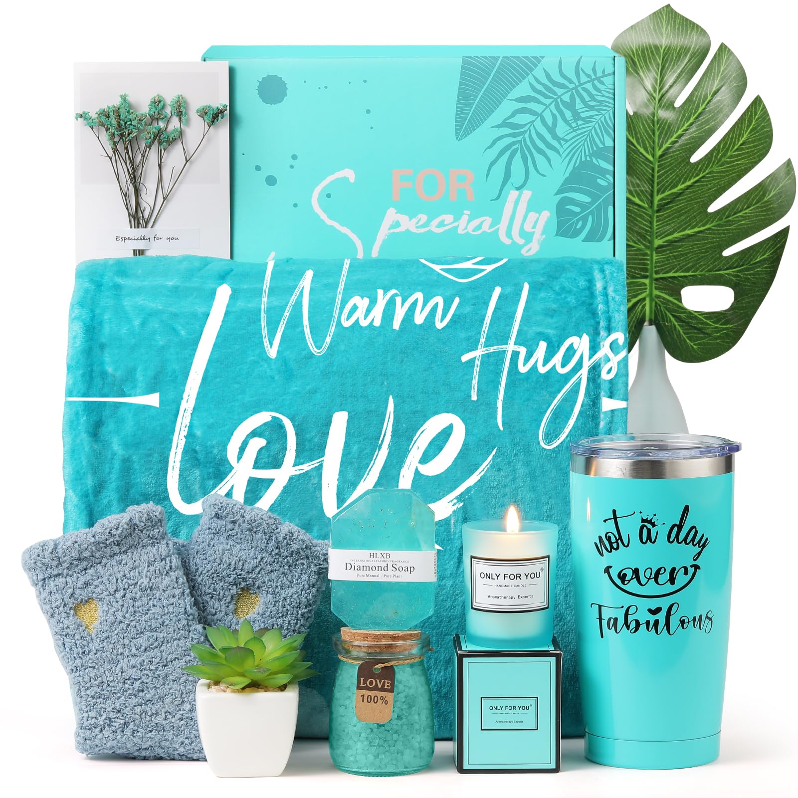 Unique Self Care Gifts for Women - Inspirational Birthday, Get Well, Retirement & Thank You Gifts - Relaxing Spa Gift Baskets for Her, Mom, Grandma, Wife, Girlfriend or Sister - Perfect for Special Occasions & Thoughtful Surprises
