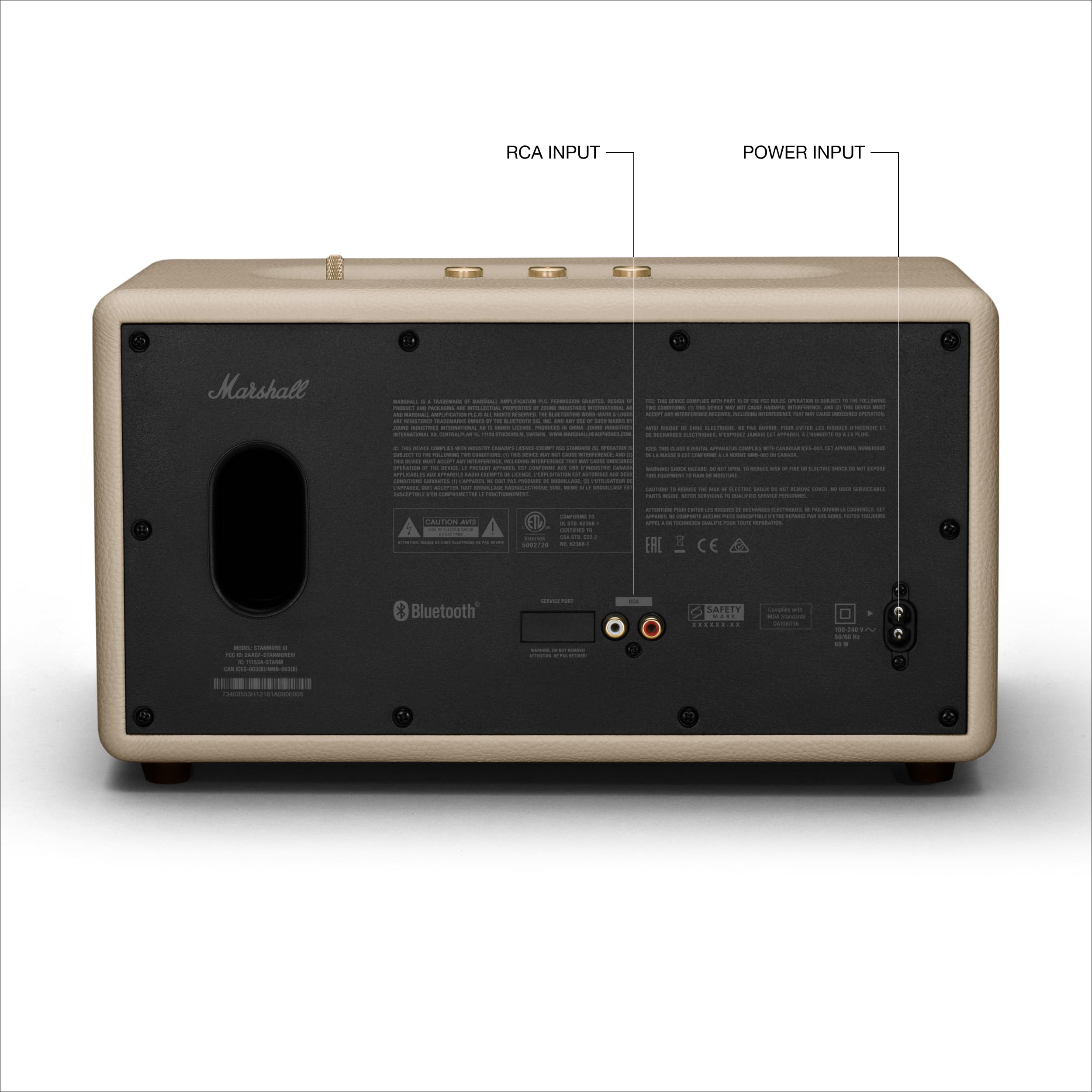 Marshall Stanmore III Wireless Bluetooth Speaker - Premium Sound for Home, Office & Outdoor Parties