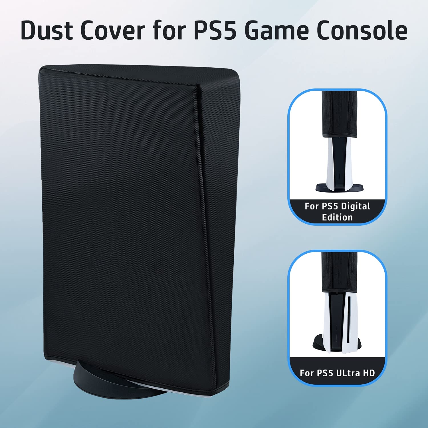 Waterproof Dustproof Protective Cover Case for PS5 Console - Not Compatible with PS5 Slim/PS5 Pro - Ideal for Gaming Setup & Travel Protection