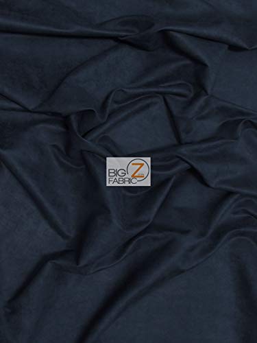 DuroLast™ Microfiber Suede Upholstery Fabric - Navy Blue (1 Yard) - DIY Upholstery for Jeans, Shoes, Couches, Drapes & Home Decor Accessories - Perfect for Crafting, Furniture Repair & Custom Projects