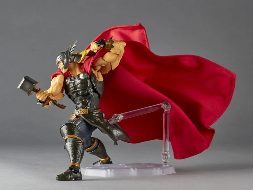 Amazing Yamaguchi Revoltech Action Figure - Thor NR018 - Highly Poseable Collectible for Marvel Fans & Display