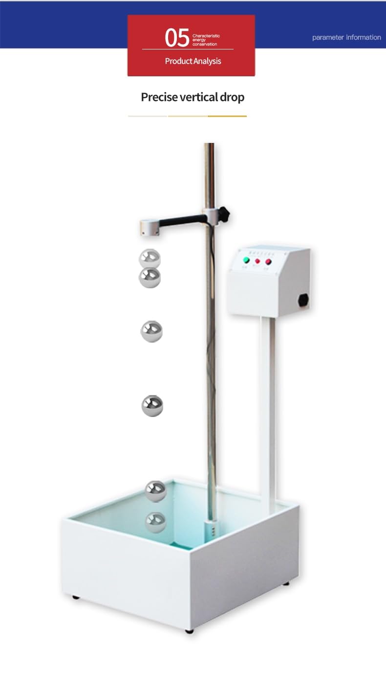 Linear Motion Ball Drop Impact Tester - 2m Height with 5 Steel Balls | ASTM/ISO Compliant Lab Equipment for Packaging, Automotive & Electronics Impact Testing