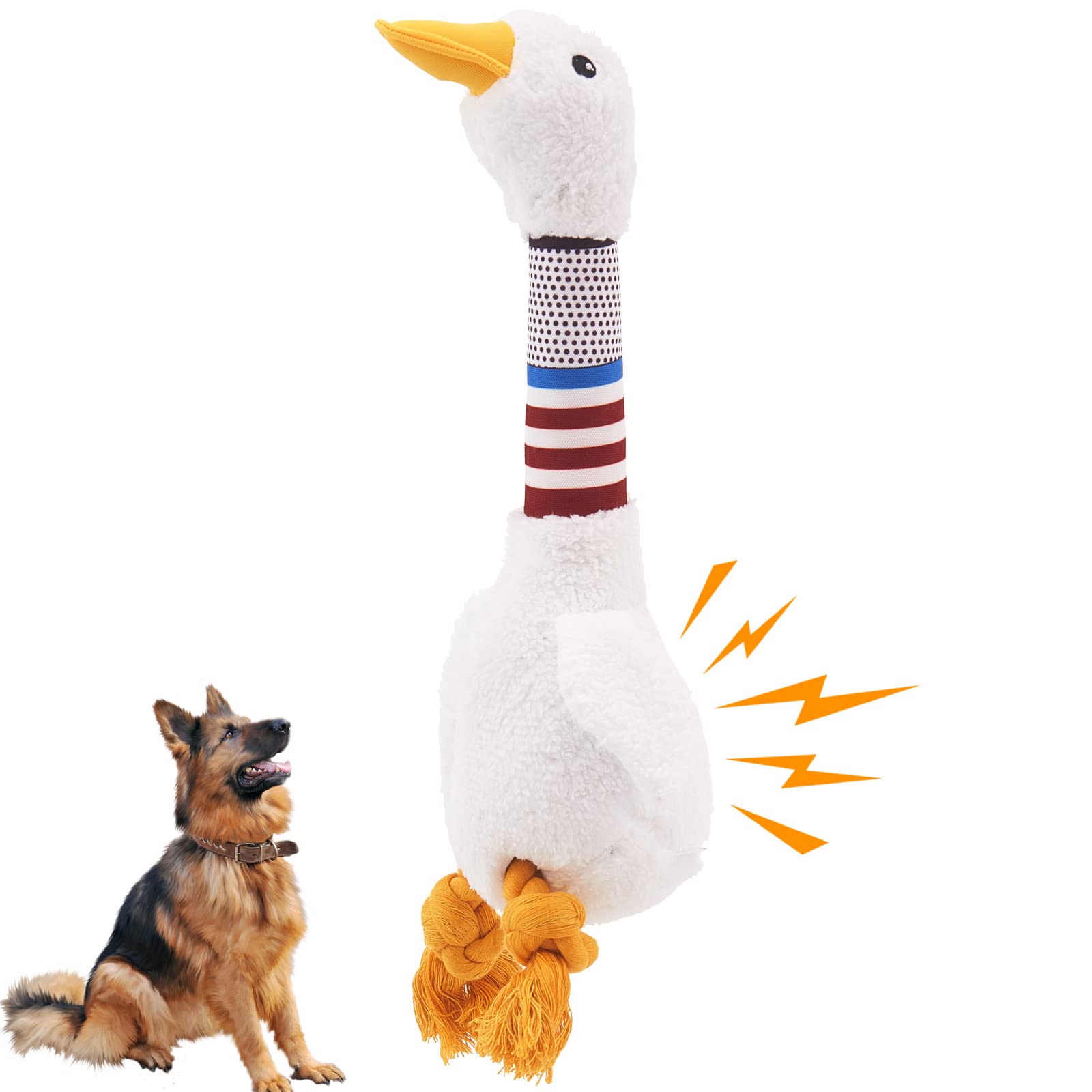 Durable Squeaky Plush Dog Toys with Squeakers & Crinkle Sounds - Interactive Chew Toys for Small, Medium & Large Breed Puppies & Adult Dogs - Perfect for Playtime, Training & Teething Relief