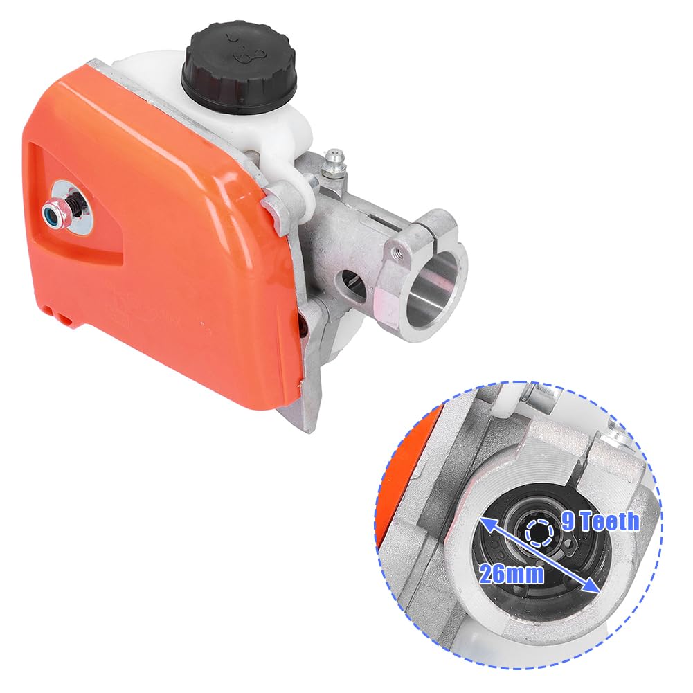 Joyzan Multi-Function Pole Saw Chainsaw Gearbox Gear Head Assembly - 26mm 9 Teeth Gear for Tree Trimming, Pruning & Landscaping