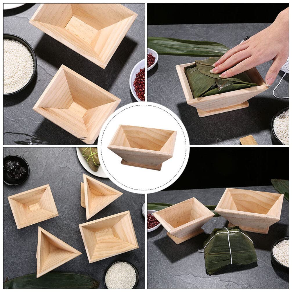 Premium Hemoton Gummy Molds - Square Onigiri & Rice Pudding Baking Molds for DIY Cooking | Traditional Zongzi Maker for Dragon Boat Festival | Wooden Musubi Mold for Rice Dumplings & Asian Desserts | Perfect for Home Baking, Party Snacks & Cultural Celebrations