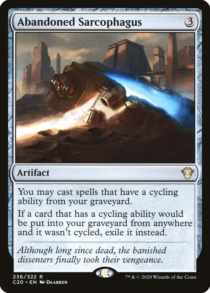 Abandoned Sarcophagus Commander 2020 MTG Card - Perfect for Commander Decks & Magic: The Gathering Gameplay