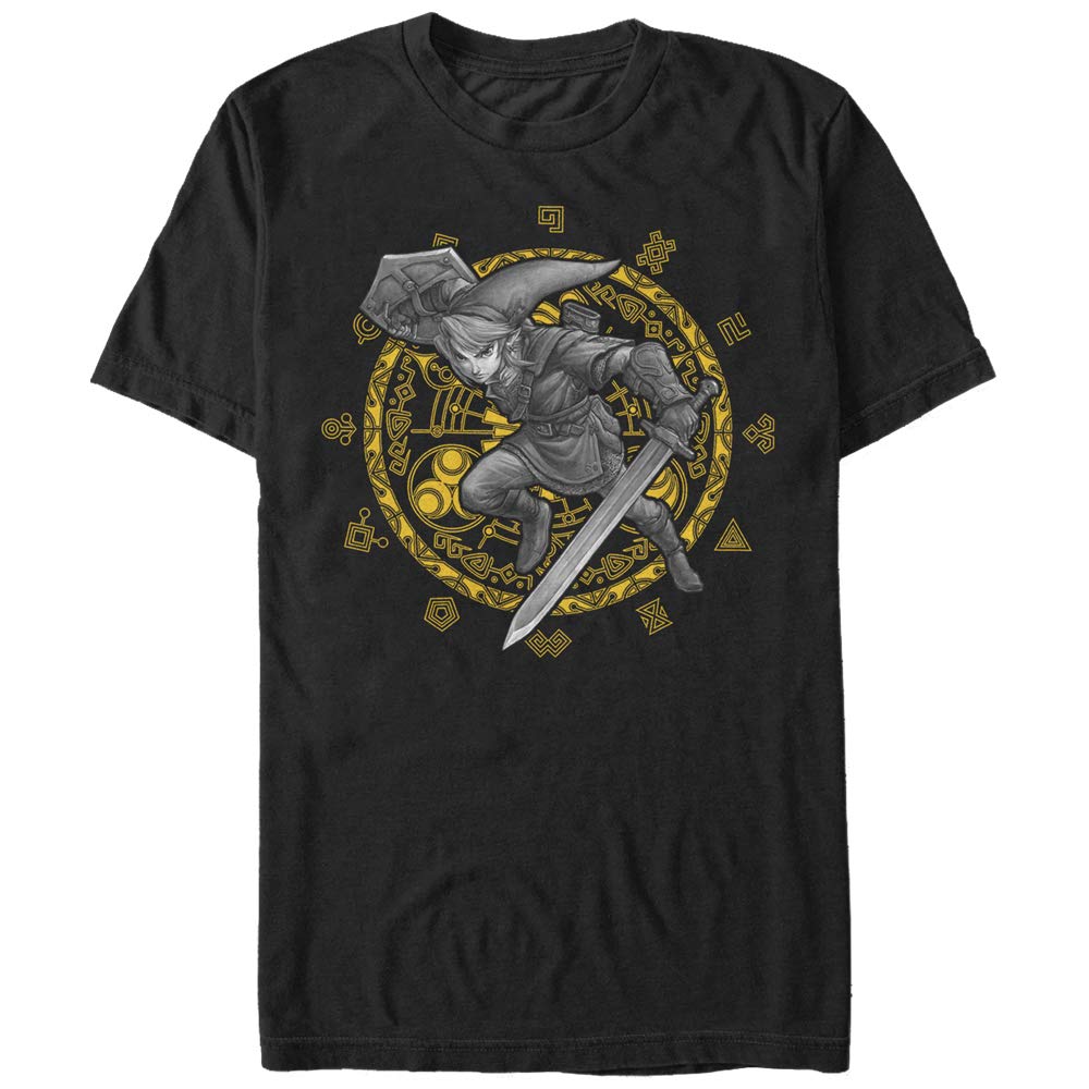 Nintendo Legend of Zelda Link Graphic T-Shirt for Men | Official Licensed Gaming Tee | Perfect for Cosplay, Gaming Conventions & Casual Wear