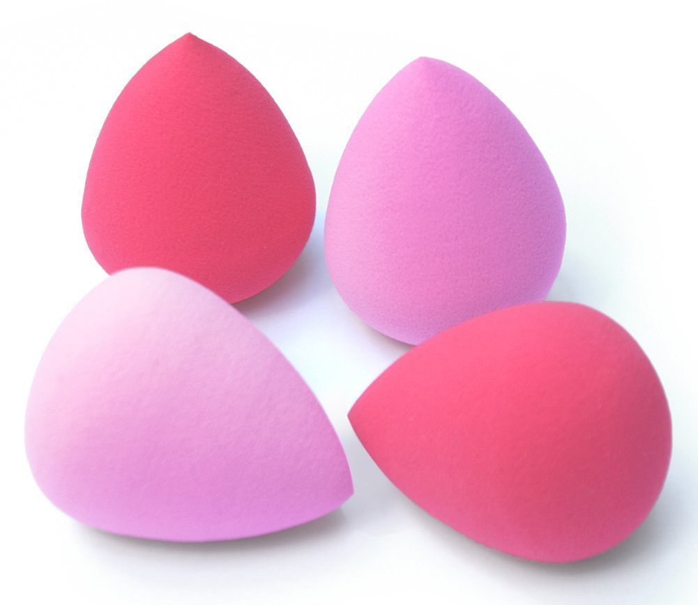 Just Peachy Beauty Makeup Sponge Blender - Egg/Water/Tear Drop Shaped Cosmetic Sponge Puff for Flawless Foundation Application - Soft, Smooth & Blendable - Random Colors - Perfect for Liquid, Cream & Powder Makeup - Great for Everyday Use, Professional Makeup & Travel