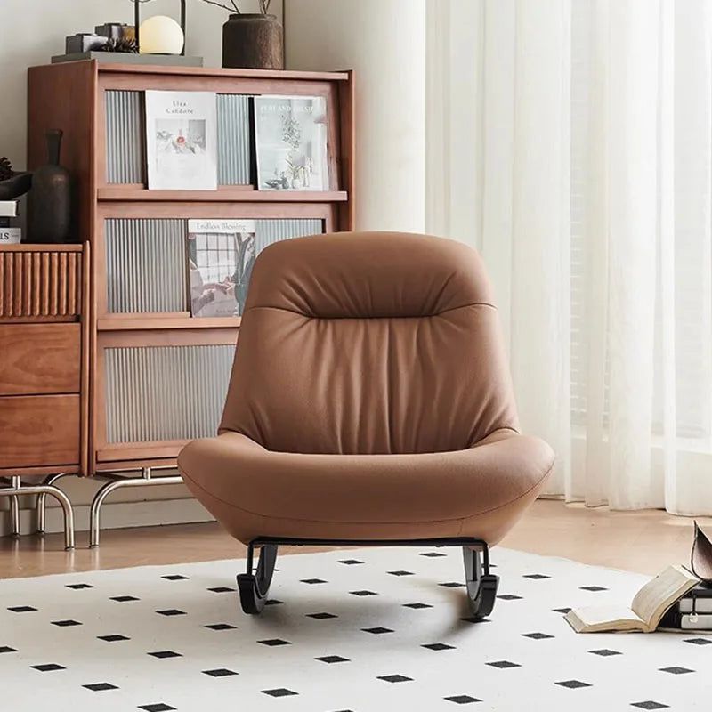 Premium Ergonomic Rocking Chair with Lumbar Support - Ultimate Comfort for Living Room, Nursery & Office - Perfect for Relaxation, Nursing & Reading