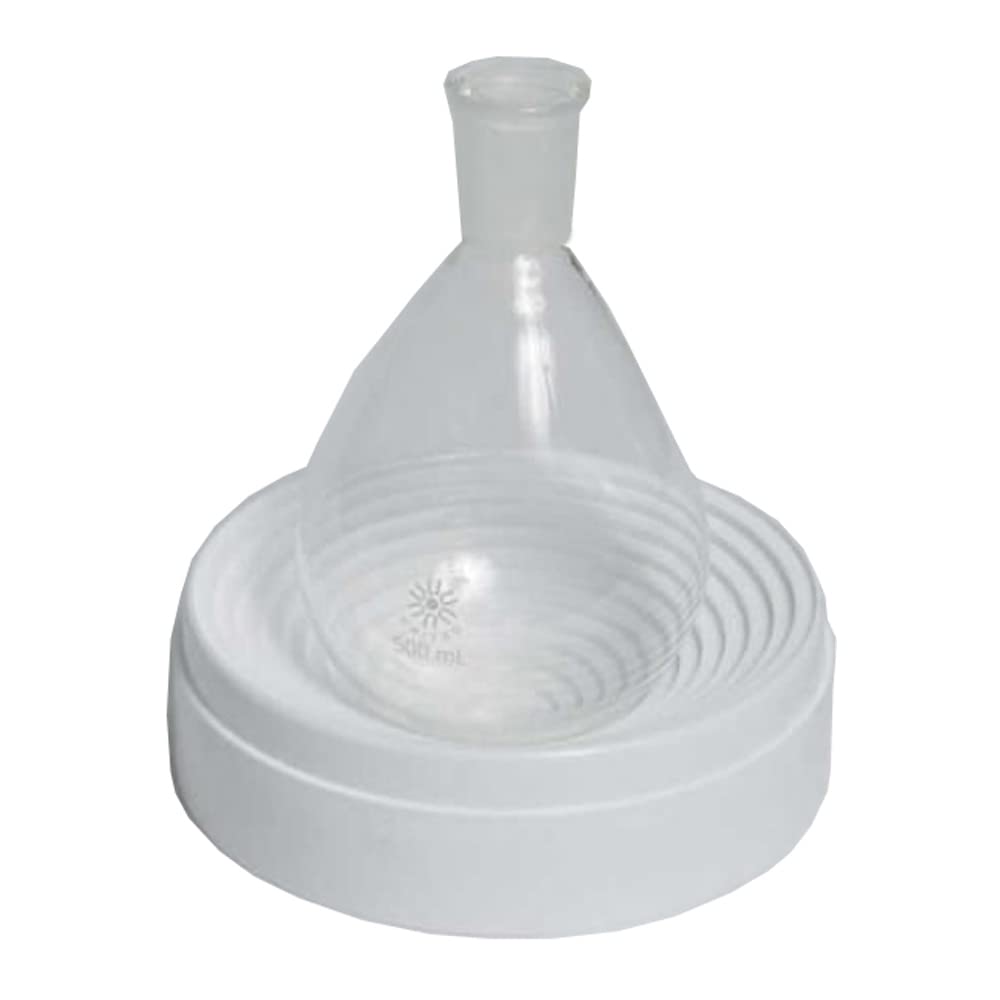 United Scientific Supplies FGR0100 Pear-Shaped Borosilicate Glass Recovery Flask, 100mL (Pack of 6) - Ideal for Chemistry Labs, Distillation & Essential Oil Extraction