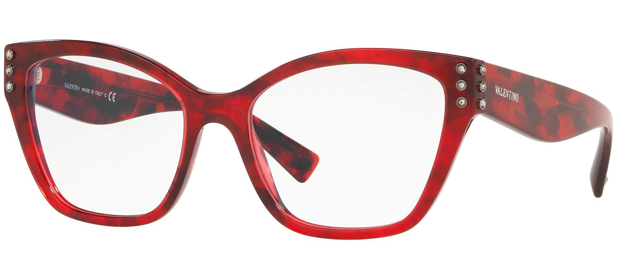 Valentino VA 3036 5020 Red Havana Eyeglasses - Stylish Designer Frames for Women & Men | Perfect for Everyday Wear, Office & Fashion Outfits