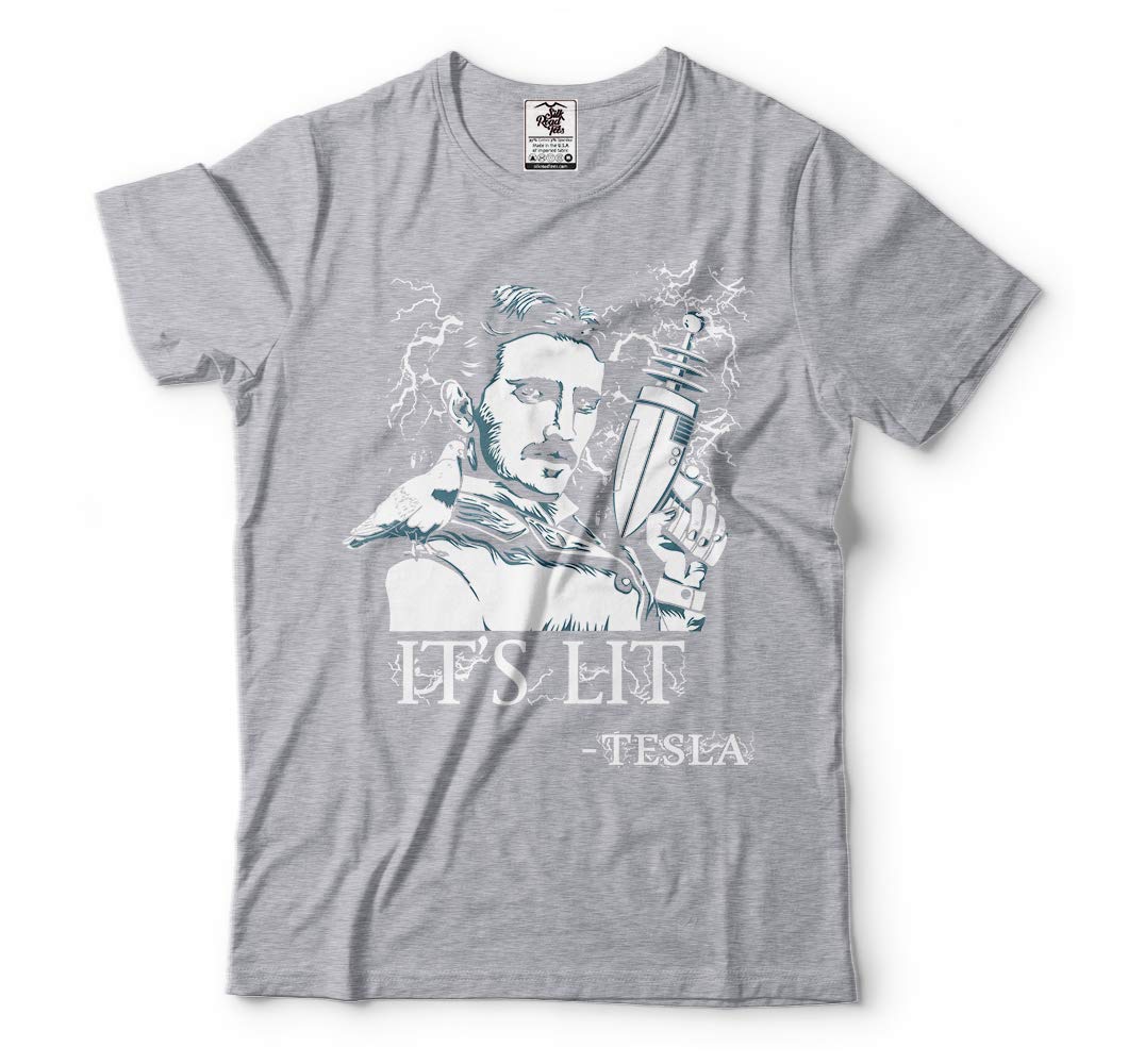 Premium Nikola Tesla Scientist Electrician Inventor Graphic T-Shirt - Cool Science & Tech Apparel for Tesla Fans, Gifts & Casual Wear
