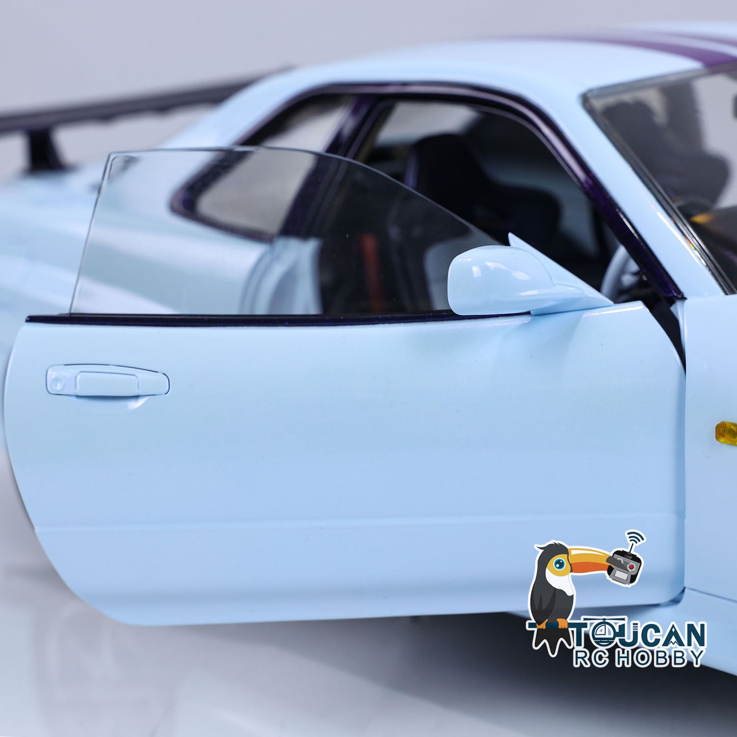 1:8 Scale RC Drift Car - 4WD Remote Control RTR Nissan R34 Model with Brushless Motor | High Speed Hobby Grade DIY Assembled Painted Toy | Perfect for Drift Racing, Backyard Fun & RC Enthusiasts