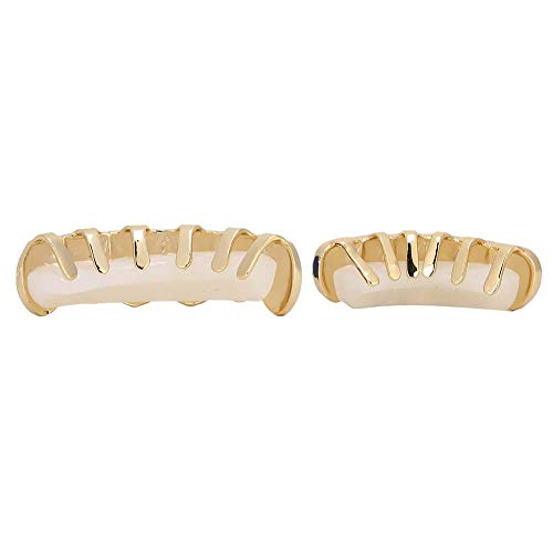 Hip Hop Grillz Teeth - Safe, Multi-Color Fashion Grillz for Men & Women | Eco-Friendly Gold Grillz for Halloween Parties, Hip Hop Shows & Stage Performances
