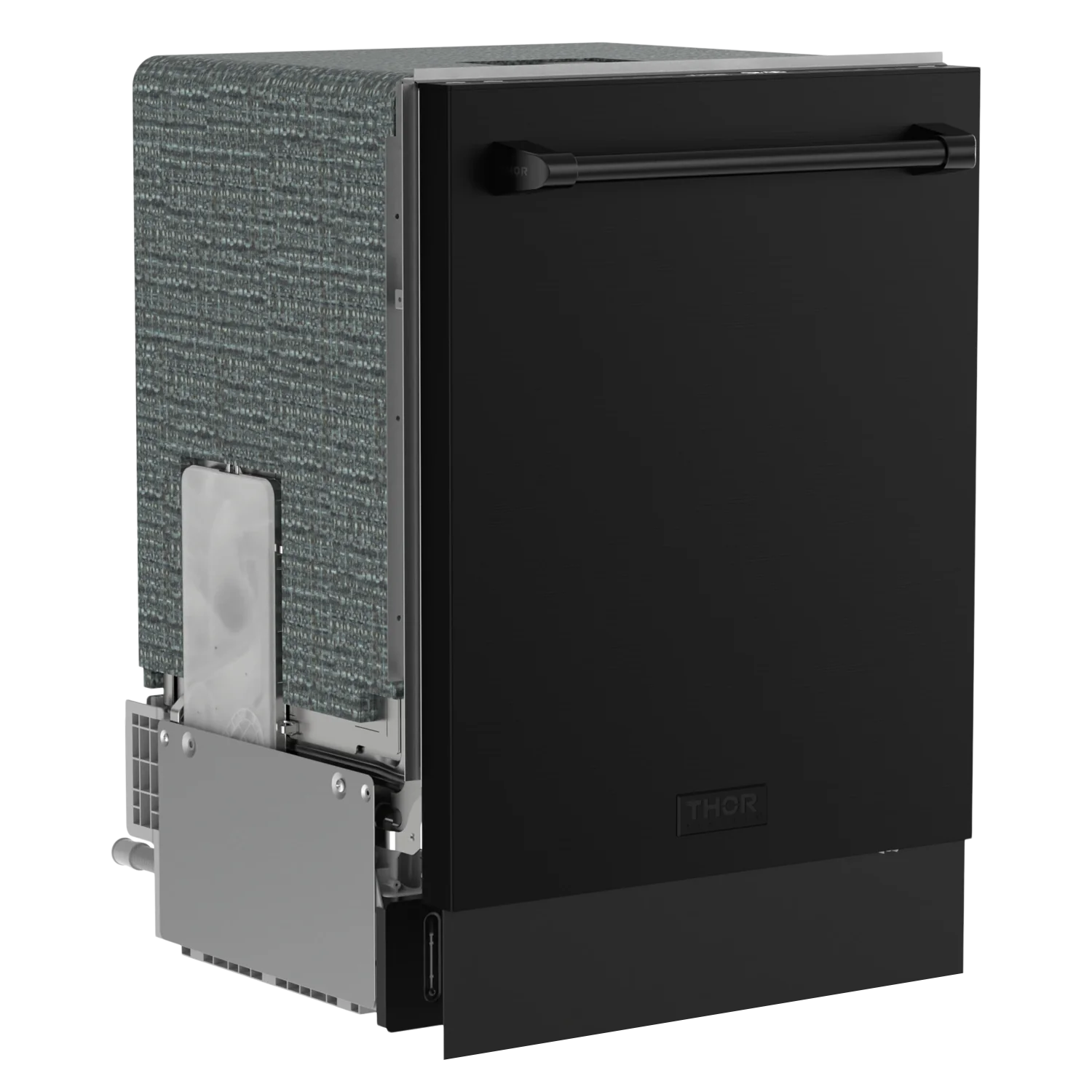 Gordon Ramsay by THOR Kitchen 24 Inch Built-In Dishwasher - Matte Black Finish, Energy Star Certified, Ultra Quiet Operation (Model DW24X8BA00) - Perfect for Modern Kitchens & Open-Concept Homes