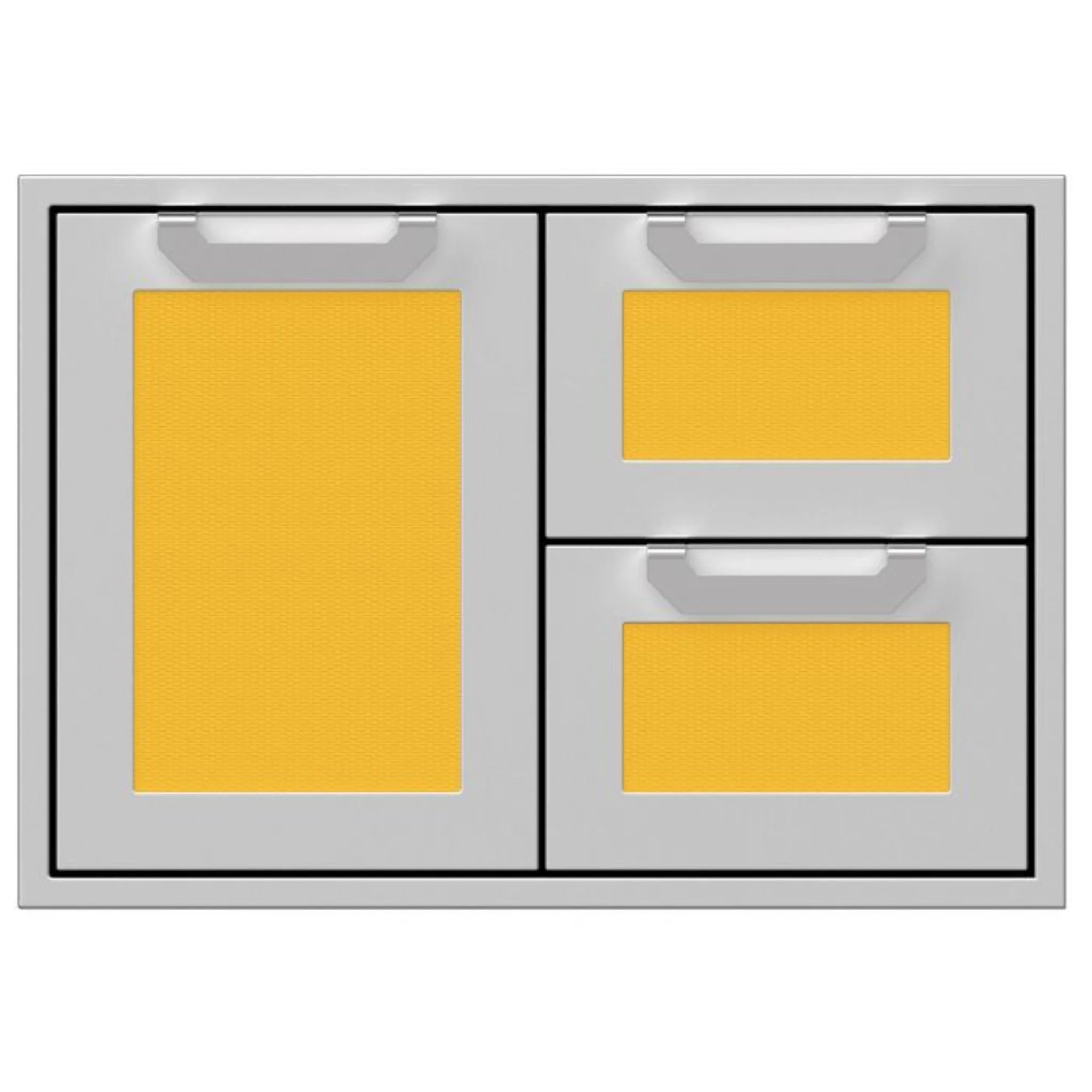 Hestan 30-Inch Outdoor Combo Door/Drawer Stainless Steel Grill Cabinet - Perfect for Backyard BBQ, Patio Cooking & Outdoor Kitchen Setup