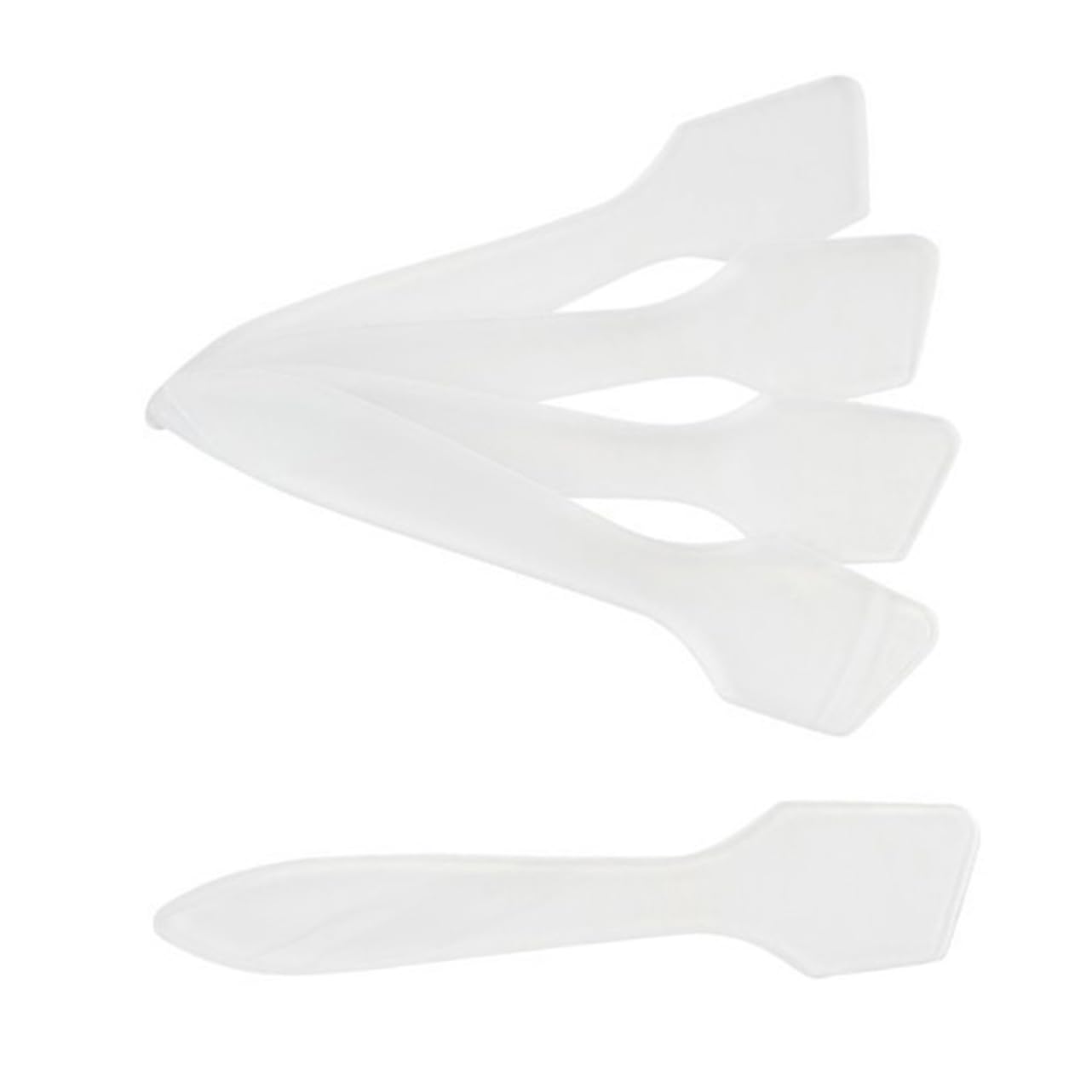 200pcs Cosmetic Spatula Set - White Makeup Spatula Tools for Creams, Lotions & Skincare - Perfect for DIY Beauty, Salon & Travel Use