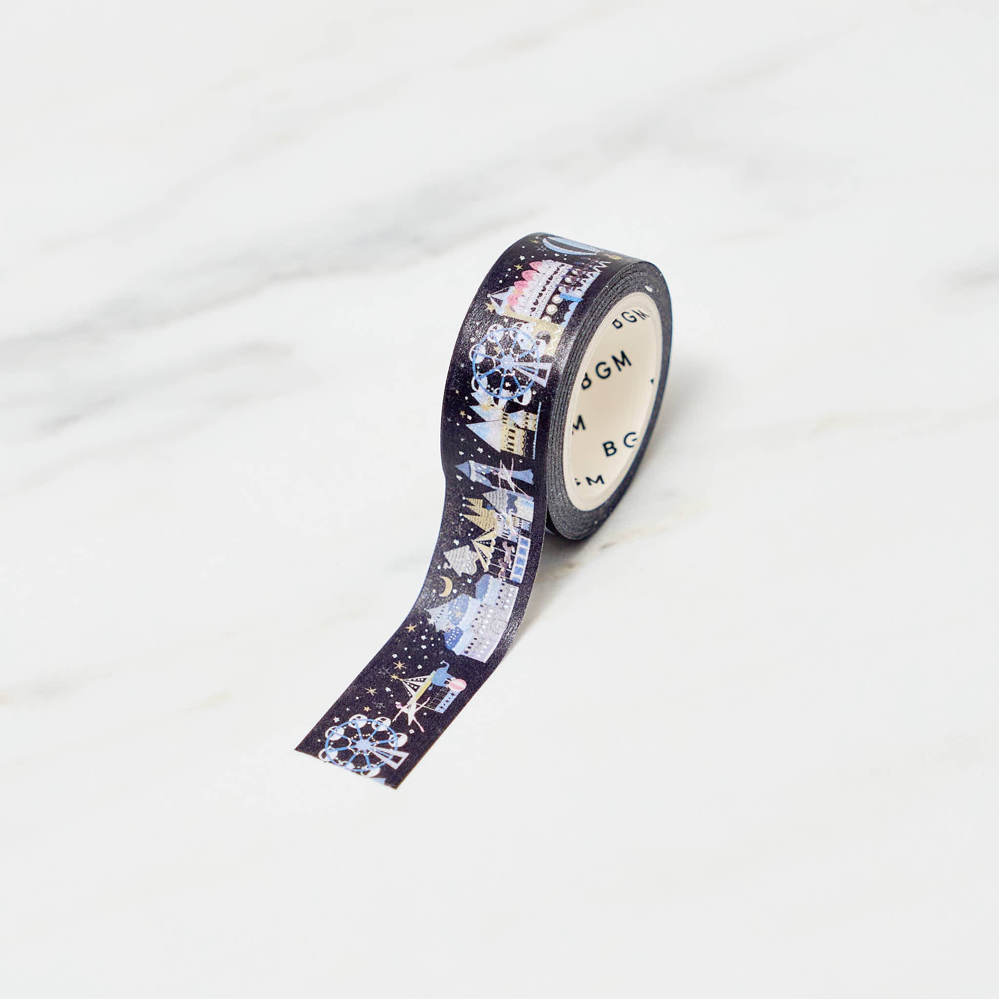 BGM Life Series 15mm Foil Masking Tape - High Quality Decorative Tape for Scrapbooking, DIY Crafts & Home Decor - Perfect for Art Projects, Gift Wrapping & Office Organization