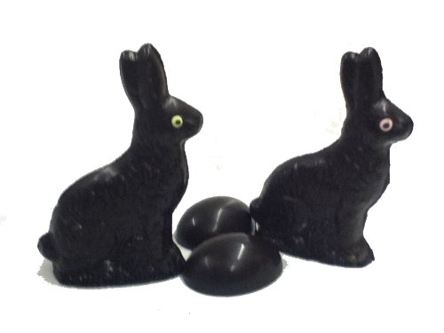 Belgium Dark Chocolate Easter Bunnies & Eggs - Peanut Butter Filled - Perfect for Easter Baskets & Gifts