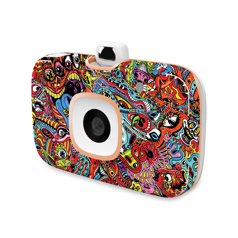 MightySkins Vinyl Decal Wrap Cover for HP Sprocket 2-in-1 Photo Printer - Acid Trippy Design | Protective & Durable Skin | Easy to Apply & Remove | Made in USA | Perfect for Travel, Home Decor & DIY Photo Projects